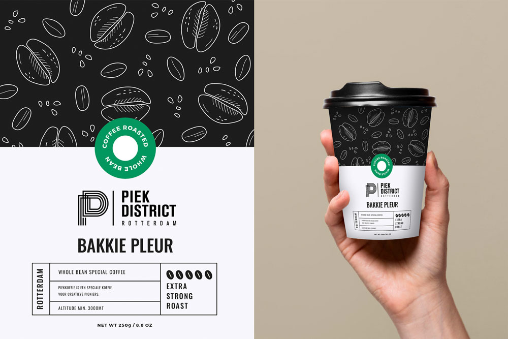 Cup Design Brand Identity PiekDistrict Rotterdam